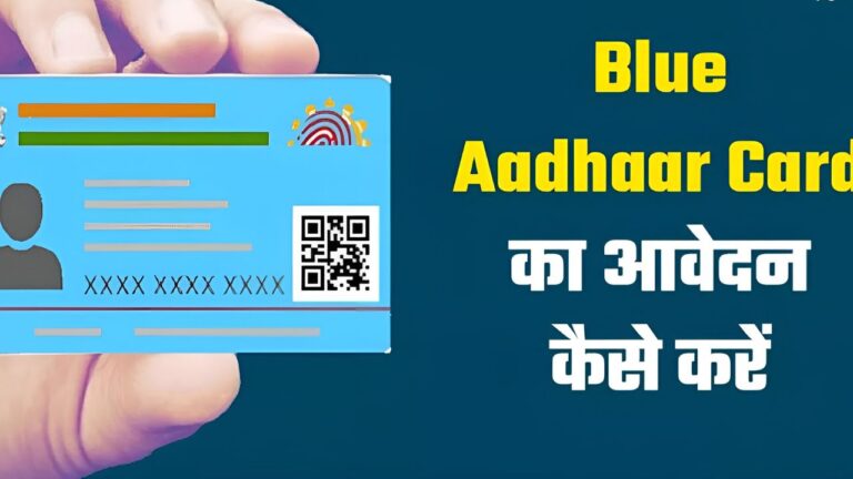 Blue Aadhaar Card